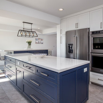Making Use of Forgotten Space: Transitional Style Kitchen in Hermosa Beach, CA