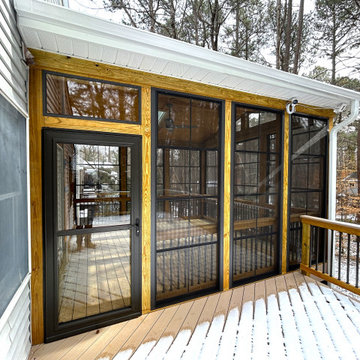 Raleigh Three-Season Room - Black Window Frames
