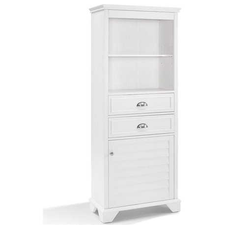 Pemberly Row Linen Cabinet in White
