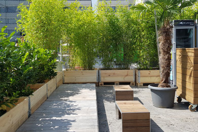 Geräumige Industrial Dachterrasse in Stuttgart