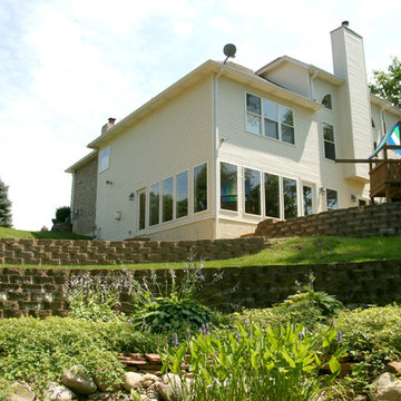 St. Peters Contemporary Lower Level Finish, Exterior and Patio
