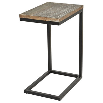 Rustic Brown Wood Accent Table 562835