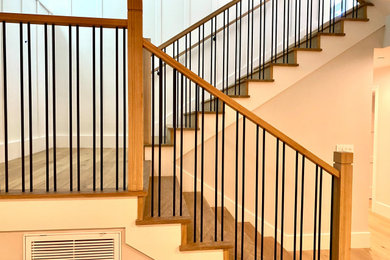 Beach style staircase photo in Los Angeles