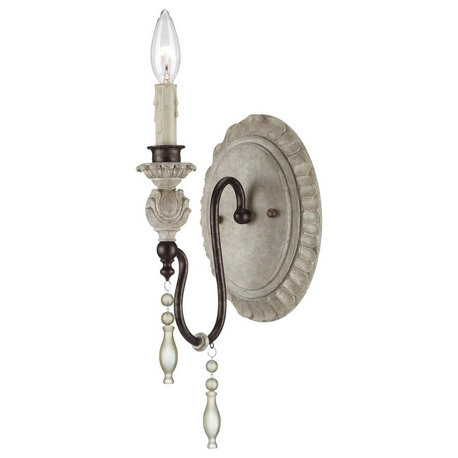 Millennium Lighting 7301 Denise 1 Light Indoor Wall Sconce - Antique White /