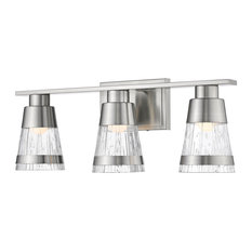 Z-LITE 1923-3V-BN-LED Ethos 3 Light Vanity, Brushed Nickel