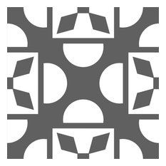 5"x5" Dark Gray and White Coli Peel and Stick Tiles