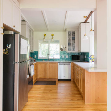 Opening a 1956 Kitchen with Wood Stove, Custom Hood, & Mid-century character