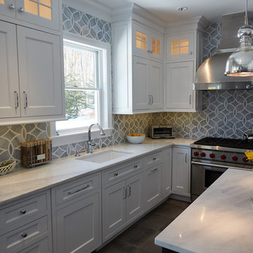 White and light Long Island KITCHEN