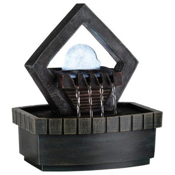 9.5" Meditation Fountain With Led Light