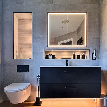 Grey Modern Bathrooms in Reigate