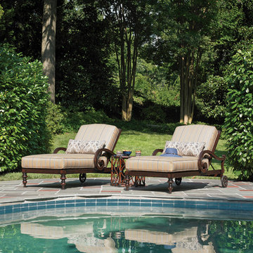 Black Sands Loungers by Pool