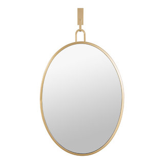 Stopwatch 22"x30" Oval Powder Room Mirror - Contemporary - Bathroom ...