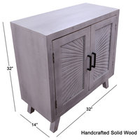 Solid Wood Handcrafted Sideboard Cabinet 32"H x32"W x 14"D