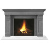 Fireplace Stone Mantel 1147.511 With Filler Panels, Gray, No Hearth Pad