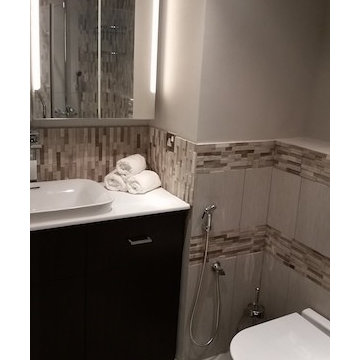 Small apartment remodelling: bathroom, kitchen, furnishing solutions