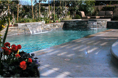 Small Space Back Yard Pool and Spa