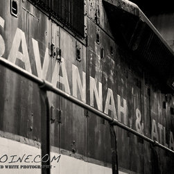 Savannah and Atlanta Diesel Locomotive - Savannah Roundhouse - Georgia - Prints And Posters