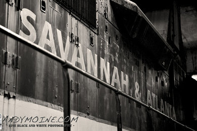 Savannah and Atlanta Diesel Locomotive - Savannah Roundhouse - Georgia