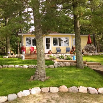 Front entries, sidewalks, paths and steps