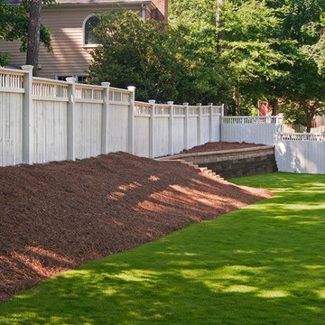 White Wood Privacy Fence & Gate
