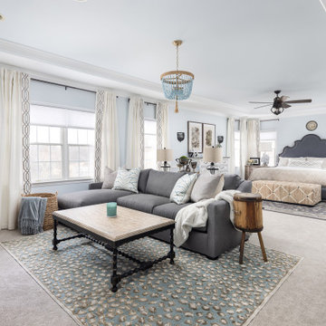 Horse Head Lamps Master Suite