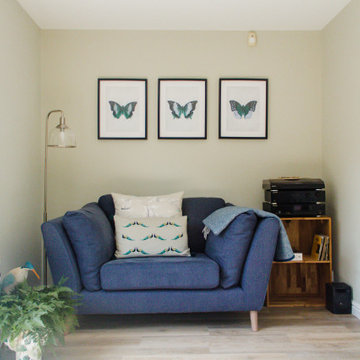Garden inspired scandi style sitting room