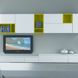Modern Wall Unit 3D 15 by Artigian Mobili - $3,365.00 - Entertainment Centers And Tv Stands