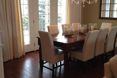 This is an example of a traditional dining room in Toronto.