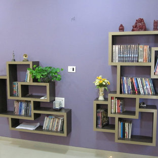 Design ideas for a modern home office and library in Pune.