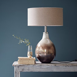 Ombre Mercurised Glass Lamp - Lampshades