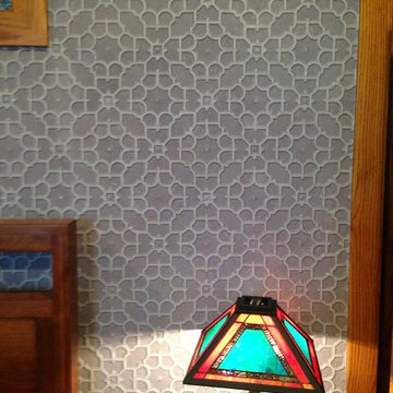Glazed Lincrusta in Master Bedroom