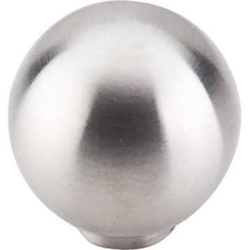 Top Knobs SS18 Ball 7/16 Inch Round Cabinet Knob - Stainless Steel