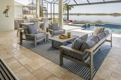 Patio - coastal patio idea in Tampa