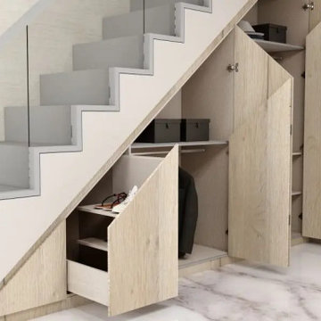 Under Stairs: Wardrobes, Studies, & Bar Furniture Set! Inspired Elements