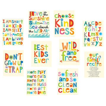 Mini Kids Typography Print Set