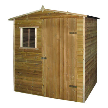 vidaXL Garden Shed Log Cabin, Impregnated Pinewood, 1.5x2 m