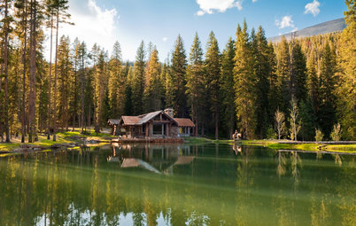 Houzz Tour: Rustic Cabin With Dive-In Pond