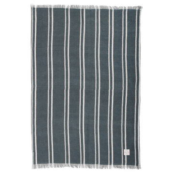Harman Inc. Indie Stripe Single Kitchen Towel, Denim