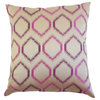 The Pillow Collection Purple Paredes Throw Pillow, 18"