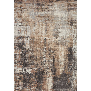 Loloi Theory Thy-04 Organic and Abstract Rug, Taupe and Gray, 2'7"x4'0"