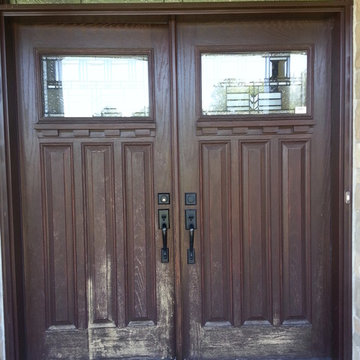 Exterior Entry Doors Refinished