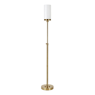 Hackney Table Lamp in Hand-Rubbed Antique Brass with Linen Shade - 23