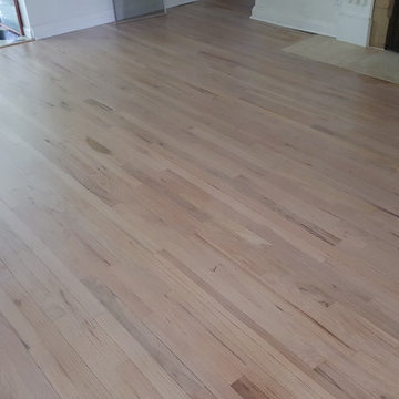 Red Oak Hardwood With White Stain