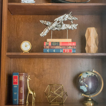 Masculine Office Built-In Design | Maple Grove, MN