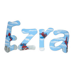Spiderman Painted Letters - Wall Letters