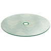 Aquatex Patio Glass Table Top 48 Round 3/16 Thick Flat Tempered w/ 2 Hole
