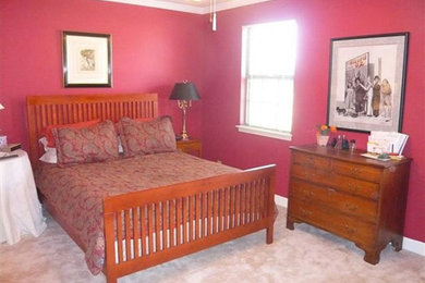ナッシュビルにあるトラディショナルスタイルのおしゃれな寝室のレイアウト