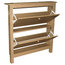 Stowe 8-Pair 2-Drawer Shoe Organiser Cabinet, Oak