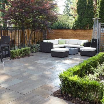 Custom Concrete Pool with Wood Deck