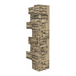 140-36-DEEP STACKED CORNER 36"H X 9"W X 1 1/2"D - Wall Panels